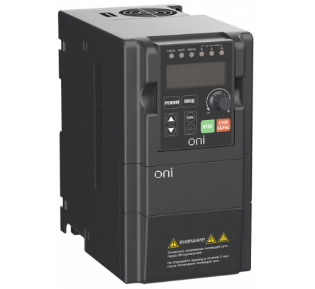 A150-33-075HT (арт.): IEK ONI Преобразователь частоты A150 380В 3Ф 0,75кВт 3А встр. торм ONI