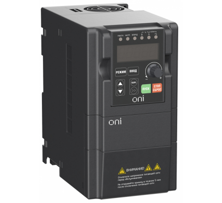 A150-33-075HT (арт.): IEK ONI Преобразователь частоты A150 380В 3Ф 0,75кВт 3А встр. торм ONI