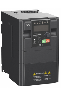 A150-21-15NT (арт.): IEK ONI Преобразователь частоты A150 220В 1Ф 1,5кВт 7А со встроенным тормозным модулем