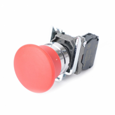 SB4BC42 (арт.): Systeme Electric Кнопка с гриб головкой SB4 в сборе 22мм 40мм красная с возвратом металл 1НЗ