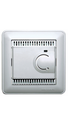TES-151-48 (арт.): Systeme Electric Wessen 59 Шампань Регулятор теплого пола с датчиком +5 до +50°C, 10А (в сборе, с рамкой)