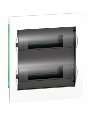 EZ9E212S2FRU (арт.): Systeme Electric EASY 9 Корпус встраиваемый с прозрачной дверью 2ряд/24мод, IP40, IK07, 63А, 2 клеммы