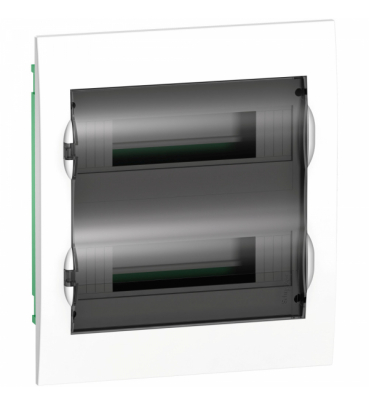 EZ9E212S2FRU (арт.): Systeme Electric EASY 9 Корпус встраиваемый с прозрачной дверью 2ряд/24мод, IP40, IK07, 63А, 2 клеммы
