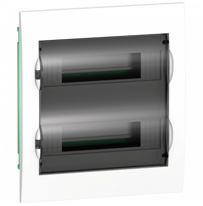 EZ9E212S2FRU (арт.): Systeme Electric EASY 9 Корпус встраиваемый с прозрачной дверью 2ряд/24мод, IP40, IK07, 63А, 2 клеммы