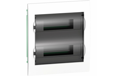EZ9E212S2FRU (арт.): Systeme Electric EASY 9 Корпус встраиваемый с прозрачной дверью 2ряд/24мод, IP40, IK07, 63А, 2 клеммы