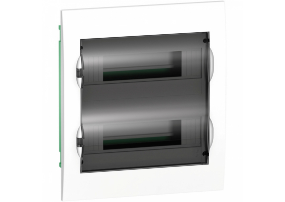 EZ9E212S2FRU (арт.): Systeme Electric EASY 9 Корпус встраиваемый с прозрачной дверью 2ряд/24мод, IP40, IK07, 63А, 2 клеммы