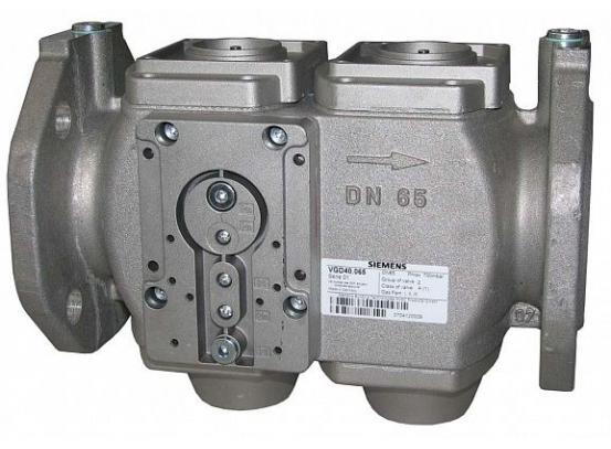 VGD40.080L (арт.): Двойной газовый клапан, DN80, 250 м³ / ч, реле давления и контрольная газовая плита
