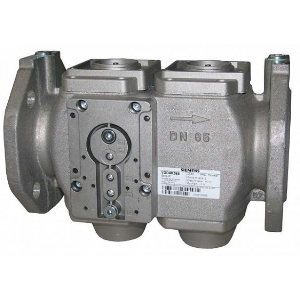 VGD40.080L (арт.): Двойной газовый клапан, DN80, 250 м³ / ч, реле давления и контрольная газовая плита