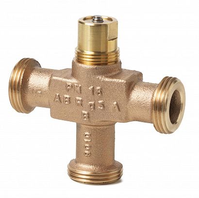VXG44.15-1.6 (арт.): Клапан седельный 3-х ходовой, PN16, Kvs 2, DN15, 1…120 C, резьбовой