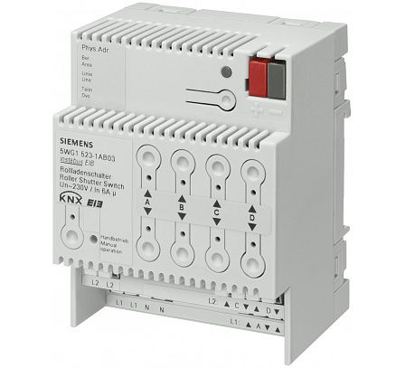 N 523/03 (арт.): МОДУЛЬ УПРАВЛЕНИЯ РОЛЬСТАВНЯМИ N 523/03(арт.), 4Х230V 6A, ДЛЯ УСТАНОВКИ НА DIN-РЕЙКУ, 4 ТЕ