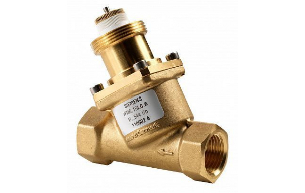 VPI46.15L0.2 (арт.): Седельный клапан со встроенным регулятором перепада давления (Комбиклапан) 2-х ходовой, PN16,  30…200 куб.м./час, DN15, 1…120 C, резьбовой