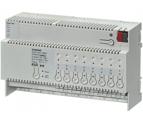 N 502/02 (арт.): МОДУЛЬ УПРАВЛЕНИЯ N 502/02(арт.), ДЛЯ ЖАЛЮЗИ, КОМБИНИРОВАННЫЙ АКТУАТОР ЖАЛЮЗИ/Модуль входов двоичных, ВЫХОДЫ 8Х230V AC 16A, 8 БЕЗПОТЕНЦИАЛЬНЫХ ВХОДОВ, НА DIN-РЕЙКУ, 4 ТЕ