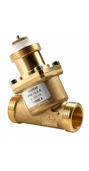 VPP46.10L0.4 (арт.): Седельный клапан со встроенным регулятором перепада давления (Комбиклапан) 2-х ходовой, PN16,  65…370 куб.м./час, DN10, 1…120 C, резьбовой