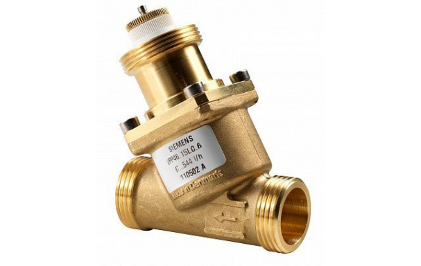 VPP46.10L0.4 (арт.): Седельный клапан со встроенным регулятором перепада давления (Комбиклапан) 2-х ходовой, PN16,  65…370 куб.м./час, DN10, 1…120 C, резьбовой