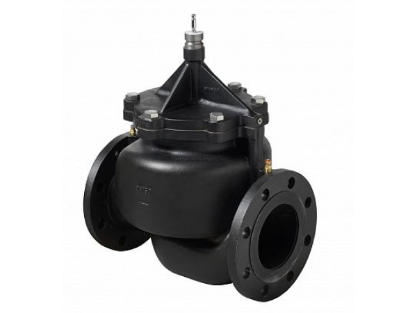 VPF43.100F70 (арт.): Седельный клапан со встроенным регулятором перепада давления (Комбиклапан) 2-х ходовой, PN16,  12,1…68 куб.м./час, DN100, 1…120 C, фланцевый