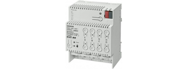 N 567/11 (арт.): Выключатель НАГРУЗКИ N 567/11(арт.), 8Х230V AC 8A, ДЛЯ УСТАНОВКИ НА DIN-РЕЙКУ, 4 ТЕ