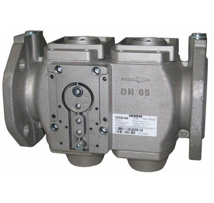 VGD40.050L (арт.): Двойной газовый клапан, DN50, 100 м³ / ч, реле давления и контрольная газовая плита повернуты
