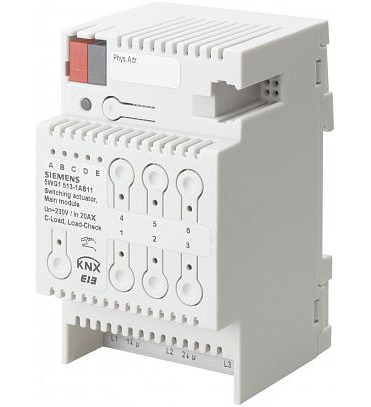 N 513/11 (арт.): Выключатель НАГРУЗКИ N 513/11(арт.)N 513/11(арт.) МОДУЛЬНЫЙ АКТУАТОР (ОСНОВНОЙ МОДУЛЬ), 3Х230-400V AC 20A, АВТОПОДСТРОЙКА ПОД ХАРАКТЕР НАГРУЗКИ, ДЛЯ УСТАНОВКИ НА DIN-РЕЙКУ, 3 ТЕ