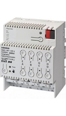 N 567/12 (арт.): Выключатель НАГРУЗКИ N 567/12(арт.), 8Х230V AC 2A, ДЛЯ УСТАНОВКИ НА DIN-РЕЙКУ, 4 ТЕ