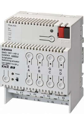 N 567/12 (арт.): Выключатель НАГРУЗКИ N 567/12(арт.), 8Х230V AC 2A, ДЛЯ УСТАНОВКИ НА DIN-РЕЙКУ, 4 ТЕ