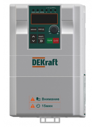 DEKV060G5R5T4B (арт.): Преобразователь частоты DEKV060-5.5кВт 3 фазы 380В с торм. модулем