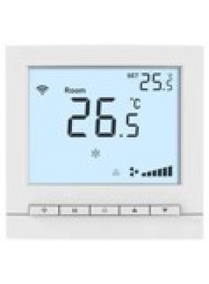 RT30RSLW (арт.): Термостат комнатный цифровой, для вод.отопл, DO/~220В2А ЖК экран с подсв/син бел ~220В BS