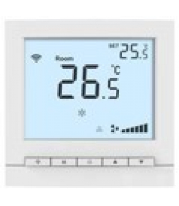 RT302FS3CDMLW (арт.): Термостат комнатный цифровой, H/C/V, для 2тр 3ск/C FCU, 2-поз/3-поз, ЖК экран с подсв, S2 Modbus, ~220В BS