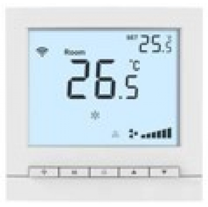 RT30RSTMLW (арт.): Термостат комнатный цифровой, H, DO/~220В2А ЖК экран подсв/бел расп Modbus бел ~220В