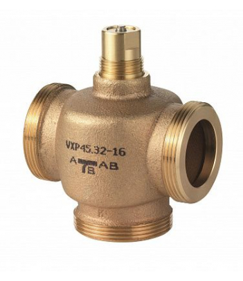 VXP45.10-1.6 (арт.): Клапан седельный 3-х ходовой, PN16, Kvs 1,6, DN10, 1…110 C, резьбовой