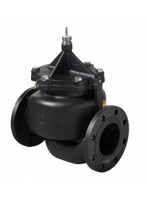 VPF43.150F200 (арт.): Седельный клапан со встроенным регулятором перепада давления (Комбиклапан) 2-х ходовой, PN16,  32…195 куб.м./час, DN150, 1…120 C, фланцевый
