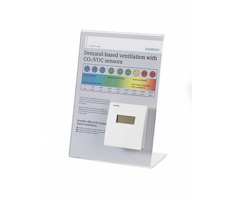QPA2000POS (арт.): Датчик комнатный углекислого газа CO2 (0...5 В/0...10 В/4...20 мA), IP30