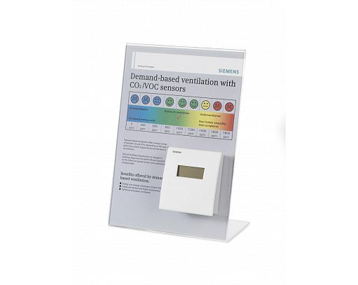QPA2000POS (арт.): Датчик комнатный углекислого газа CO2 (0...5 В/0...10 В/4...20 мA), IP30