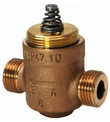 VVP47.15-2.5 (арт.): Клапан седельный 2-х ходовой, PN16, Kvs 2,5, DN15, 1…110 C, резьбовой