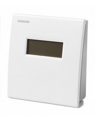 QAA2061D (арт.): Датчик температуры комнатный, DC 0...10 В, 0…50 C, IP30, с дисплеем