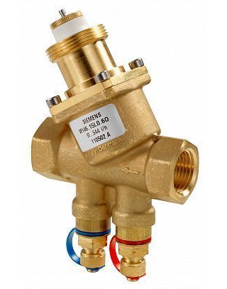 VPI46.15L0.2Q (арт.): Седельный клапан со встроенным регулятором перепада давления (Комбиклапан) 2-х ходовой, PN16,  30…200 куб.м./час, DN15, 1…120 C, резьбовой
