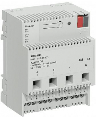 N 510/03 (арт.): Выключатель НАГРУЗКИ N 510/03(арт.), 4Х230V AC 16A, ДЛЯ УСТАНОВКИ НА DIN-РЕЙКУ, 4 ТЕ