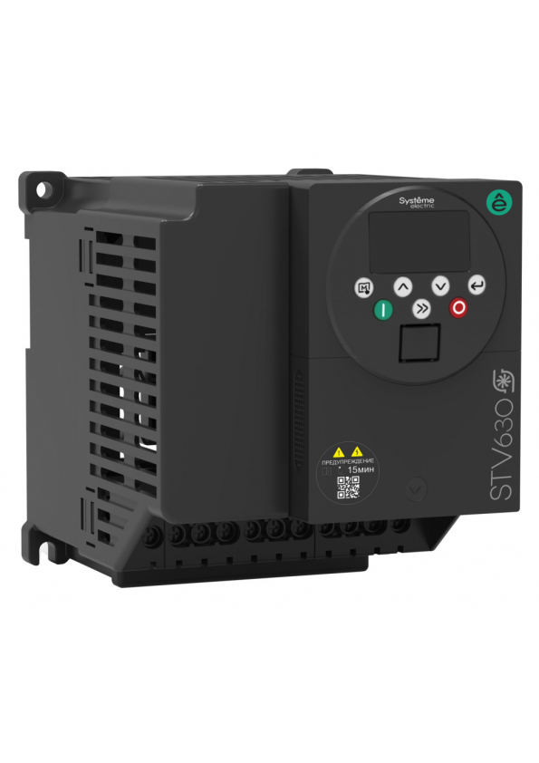STV630U07N4 (арт.): Systeme Electric Преобразователь частоты STV630 0,75 кВт 400В ЭМС С3 + LED панель оператора